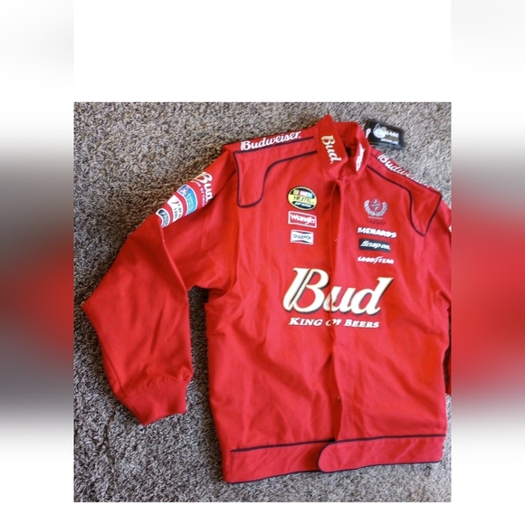 Dale Earnhardt Jr Chase Authentics NASCAR Drivers Line Budweiser Jacket XL Read - Picture 5 of 12
